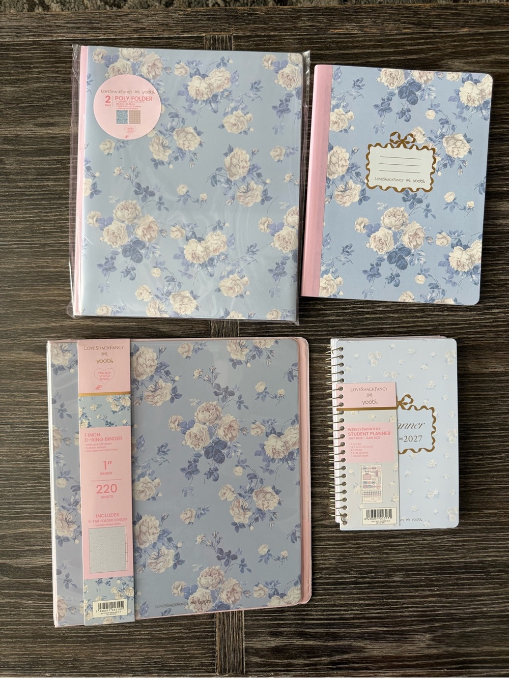 NWT LoveShackFancy x Target school supplies Bundle set